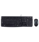 Toetsenbord Logitech K120 Qwerty + muis USB zwart