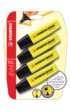 Markeerstift STABILO BOSS Original 70/24 geel blister à 4 stuks