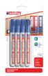 Viltstift edding 3000 rond 1.5-3mm blauw blister à 4 stuks
