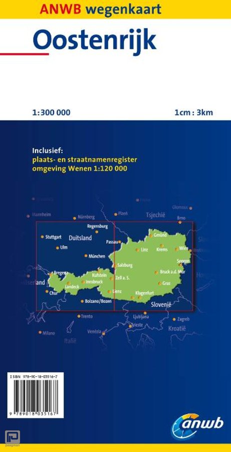 Oostenrijk Anwb Wegenkaart 9789018035167