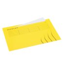 Vouwmap Secolor Folio ongelijk 225gr geel
