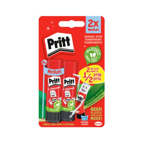 Lijmstift Pritt 22Gr Op Blister 2E Halve Prijs pritt kopen in de aanbieding Lijmstift Pritt 22Gr Op Blister 2E Halve Prijs pritt kopen in de aanbieding