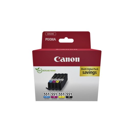 Inkcartridge Canon Cli 551 Zwart 3 Kleuren canon kopen in de aanbieding