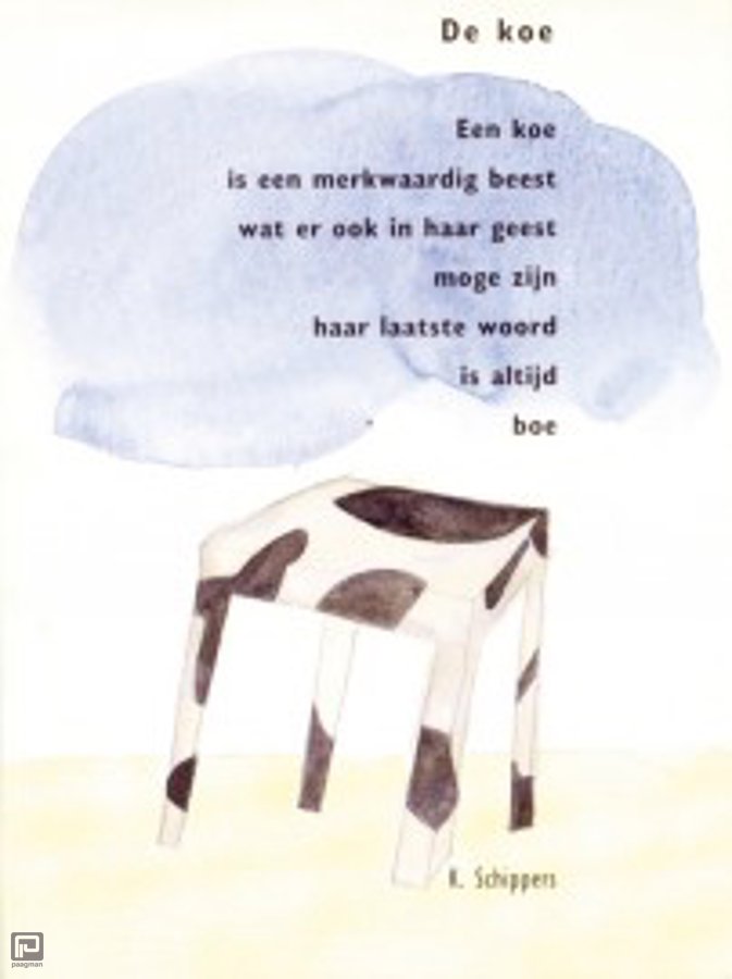 Plint Adriepoezieposter Met Gedicht De Koe K Schippers