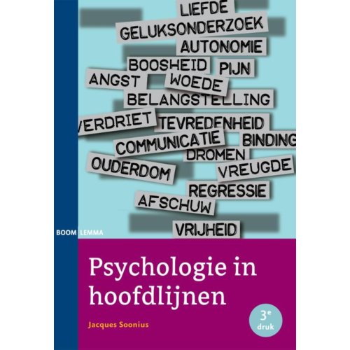 Boom Amsterdam Psychologie In Hoofdlijnen Jacques Soonius boom amsterdam kopen in de aanbieding