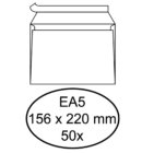 Envelop Hermes bank EA5 156x220mm zelfklevend wit pak à 50 stuks