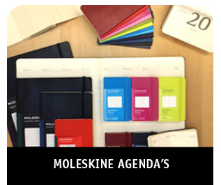 Alle agenda's van Moleskine beschikbaar bij Paagman.