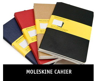 Alle Cahier notitieboeken van Moleskine beschikbaar bij Paagman.