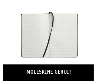 Alle geruite notitieboeken van Moleskine beschikbaar bij Paagman.
