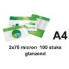 Lamineerhoes Quantore A4 2x75micron 100 stuks