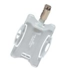 Veiligheidspashouder Durable 8118 open met clip 54x85mm