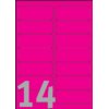 Etiket Avery L7363P-25 99.1x38.1mm neon roze 340 etiketten