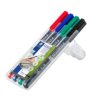 Viltstift Staedtler Lumocolor 313 permanent S set à 4 stuks assorti