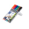 Viltstift Staedtler Lumocolor 317 permanent M set à 6 stuks