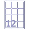 Etiket Avery L7164-100 63.5x72mm wit 1200 etiketten