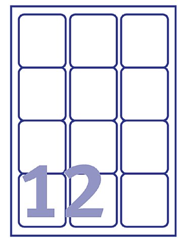 Etiket Avery L7164-100 63.5x72mm wit 1200 etiketten