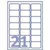 Etiket Avery J8160-25 63.5x38.1mm wit 525 etiketten