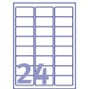 Etiket Avery J8159-100 63.5x33.9mm wit 2400 etiketten