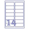 Etiket Avery J8163-100 99.1x38.1mm wit 1400 etiketten