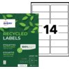 Etiket Avery LR7163-100 99.1x38.1mm recycled wit 1400 etiketten