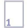 Etiket Avery J8567-25 210x297mm A4 transparant 25stuks