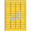 Etiket Avery L6041-20 45.7x21.2mm geel 960stuks