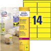 Etiket Avery L7263Y-25 99.1x38.1mm neon geel 350 etiketten