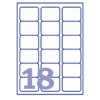 Etiket Avery L6025REV-25 63.5x46.6mm afneembaar wit 450stuks