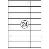 Etiket Avery DP247-100 70x37mm wit 2400 etiketten