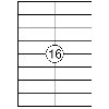 Etiket Avery DP167-100 105x37mm wit 1600 etiketten