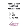 Heeft u vaak last van keuzestress
