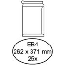 Envelop Hermes akte EB4 262x371mm zelfklevend wit pak à 25 stuks