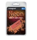 USB-stick 2.0 Integral 16Gb neon oranje