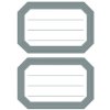 Etiket HERMA 5719 82x55mm schrift grijze rand 12stuks