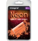 USB-stick 2.0 Integral 32GB neon oranje