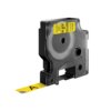 Labeltape Dymo LabelManager D1 polyester 12mm zwart op geel