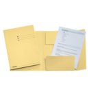 Dossiermap Esselte folio 3 kleppen manilla 275gr geel