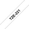 Labeltape Brother P-touch TZe-221 standaard 9mm zwart op wit