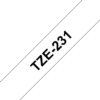 Labeltape Brother P-touch TZe-231 standaard 12mm zwart op wit