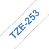 Labeltape Brother P-touch TZe-253 standaard 24mm blauw op wit