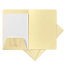 Dossiermap Quantore A4 1 klep 160gr lichtgeel