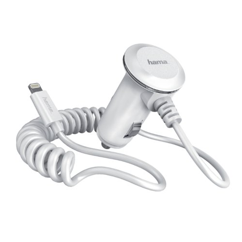Autolader Hama Voor Iphone Lightning Wit hama kopen in de aanbieding