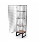 Seletti kast Les Volières, formaat 71 x 36 x 164 cm., kleur zwart