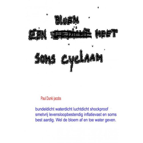 Brave New Books Een Bloem Heet Soms Cyclaam Paul Dunki Jacobs brave new books kopen in de aanbieding