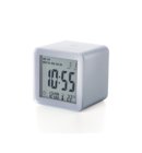 Lexon Cube wekker aluminium