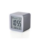 Lexon Cube wekker donker grijs metal