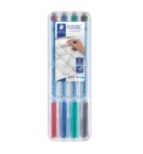 Viltstift Staedtler Lumocolor 305 non permanent correctable F set à 4 stuks