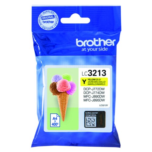 Inkcartridge Brother Lc 3213 Geel Hc brother kopen in de aanbieding