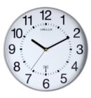 Wandklok Unilux Maxi radio controlled Ø37,5cm lichtgrijs/wit