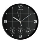 Wandklok Unilux On Time Ø30,5cm zwart/wit